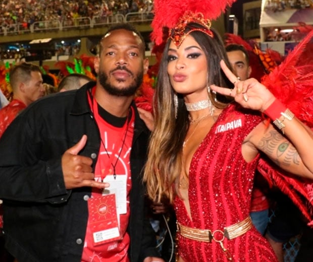 Aline Riscado e Marlon Wayans Foto: Reprodução | Redes sociais