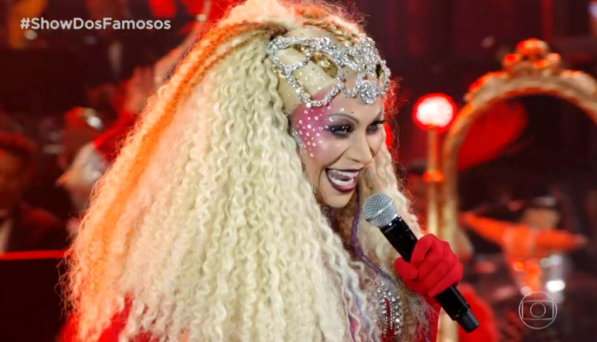 Solange Almeida, ex-integrante do Aviões do Forró, na final do Show dos Famosos (Foto: Reprodução/Globoplay)