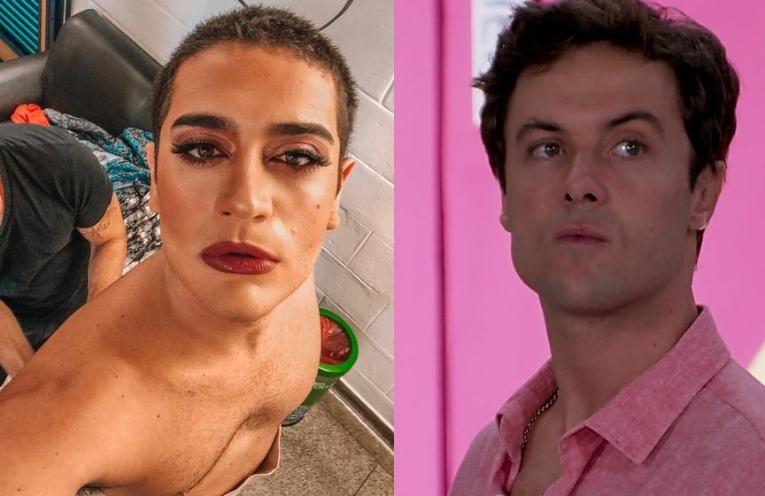 Sabrina (Miguel Rômulo) e Candé (Kayky Brito) viverão romance em Verão 90 (Foto: Reprodução)