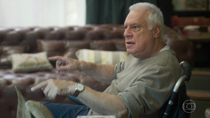 Alberto (Antonio Fagundes) vai descobrir armação de Diogo contra Paloma em Bom Sucesso (Foto: Reprodução/Globo)