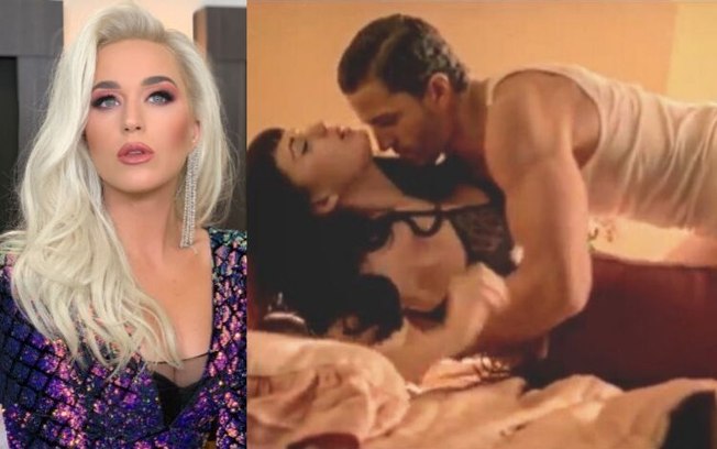 Katy Perry e Anderson Davis em cena quente de Thiking Of You (Foto: Reprodução)