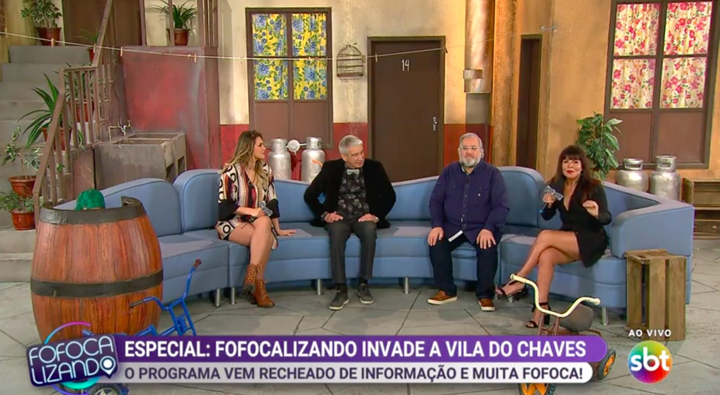 Fofocalizando invade a Vila do Chaves Foto: Reprodução/SBT
