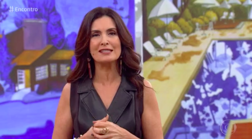 Fátima durante o Encontro. Foto: Reprodução/Globo