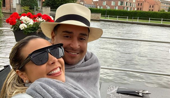 A dançarina, Carla Perez e o seu marido, Xanddy (Foto: Reprodução)