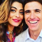 Juliana Paes e Reynaldo Gianecchini nos bastidores da novela A Dona do Pedaço (Foto: Reprodução/Instagram)