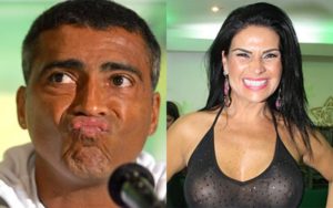 O ex-jogador da seleção brasileira, Romário é exposto por Solange Gomes (Foto: Montagem TV Foco)
