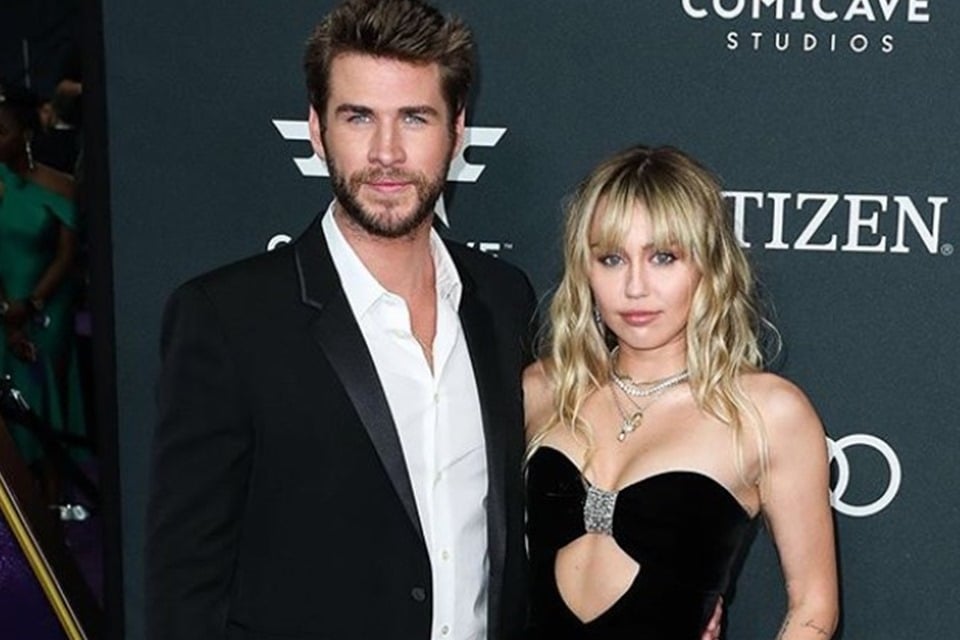 Miley Cyrus e Liam Hemsworth (Foto: Reprodução)
