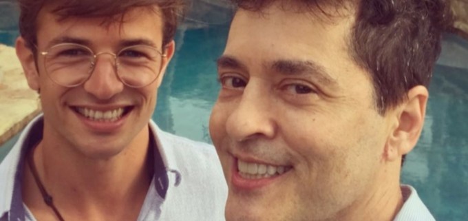Tiago Santiago e o Marido Davi Stepurski. Foto: Reprodução