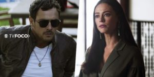 Chiclete (Sergio Guizé) e Vivi (Paolla Oliveira) em A Dona do Pedaço da Globo (Foto: Montagem/TV Foco)