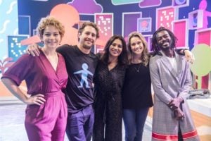 Leandra Leal, Dira Paes, Fernanda Gentil, Flavio Canto e Jonathan Azevedo vão apresentar o show do Criança Esperança (Foto: Globo/Victor Pollak)
