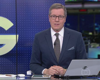 Marcio Gomes no Jornal da Globo (Foto: Reprodução/ Instagram)