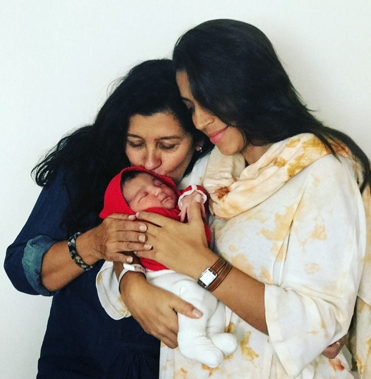 Regina Casé, a filha Benedita e o neto, Brás (Reprodução/Instagram)