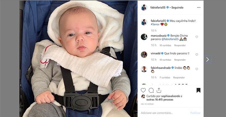 Foto compartilhada no Instagram de Fábio, marido de P