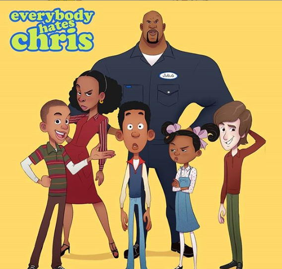Projeto de série animada de Todo Mundo Odeia o Chris (Foto: Reprodução/ Instagram) desenho animado