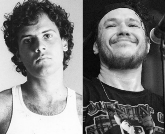 Os cantores Cazuza e Chorão. Foto: Reprodução