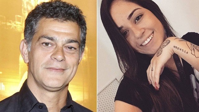 Eduardo Moscovis e a tatuadora Ana Júlia (Imagem Reprodução/ Jornal Extra)