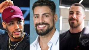 Neymar, Cauã Reymond e Felipe Titto tiveram conversas comprometedoras divulgadas (Foto: Divulgação/Montagem TV Foco)