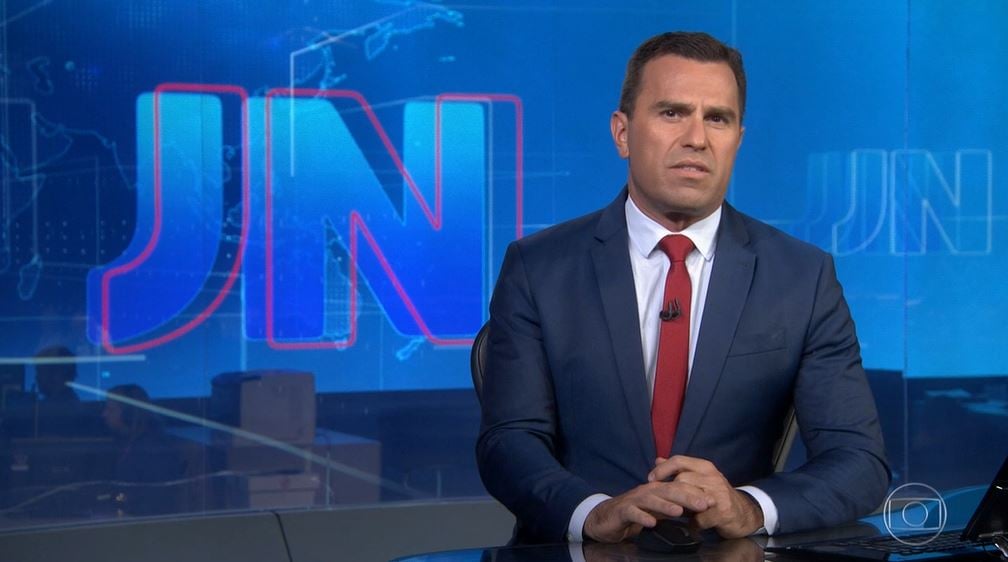 Rodrigo Bocardi no Jornal Nacional - Foto: Reprodução