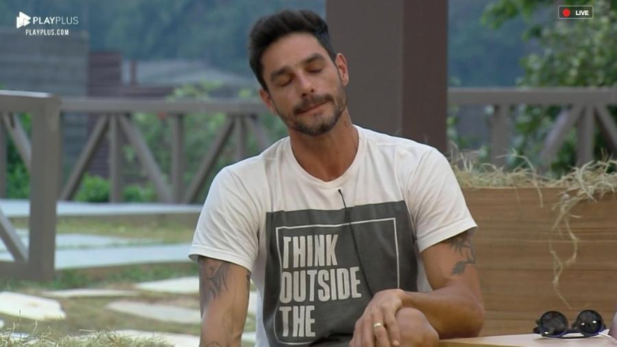 Diego Grossi faz comentário homofóbico durante A Fazenda 2019. Foto: Reprodução