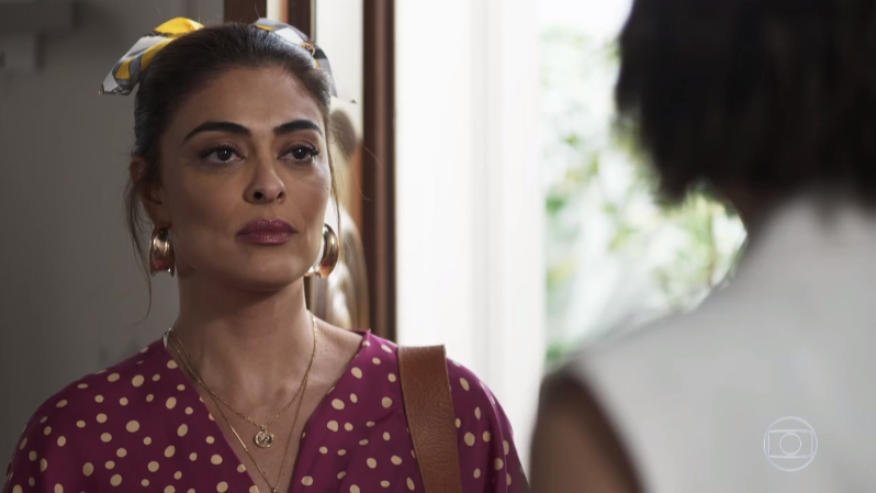 Maria da Paz (Juliana Paes) colocará Josiane para vender bolos na rua em A Dona do Pedaço (Foto: Reprodução/Globo)
