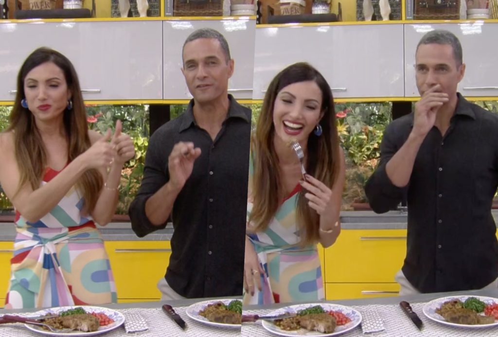 Patrícia Poeta e Fabrício estão substituindo Ana Maria Braga no comando do Mais Você na Globo