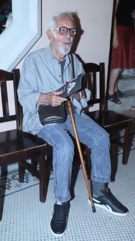 O veterano Paulo José, no ar como o Orestes de Por Amor, fez uma rara aparição pública após anos sem aparecer (Foto: Daniel Pinheiro/ Agnews)