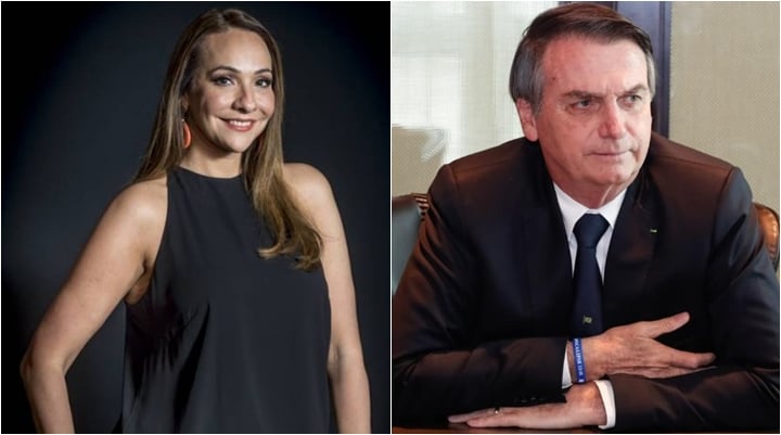 Maria Beltrão, da Globo News, cometeu gafe ao se referir ao presidente Jair Bolsonaro. (Foto: Montagem/Divulgação)