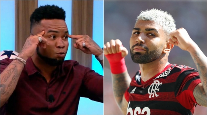 Comentarista Carlos Alberto criticou Gabigol por provocação em jogo. (Foto: Montagem/Reprodução)