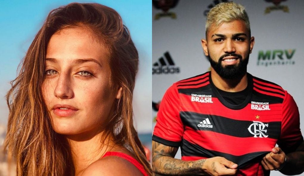 A atriz Bruna Griphão e o jogador Gabigol foram vistos juntos no Rock in Rio (Foto: Montagem)