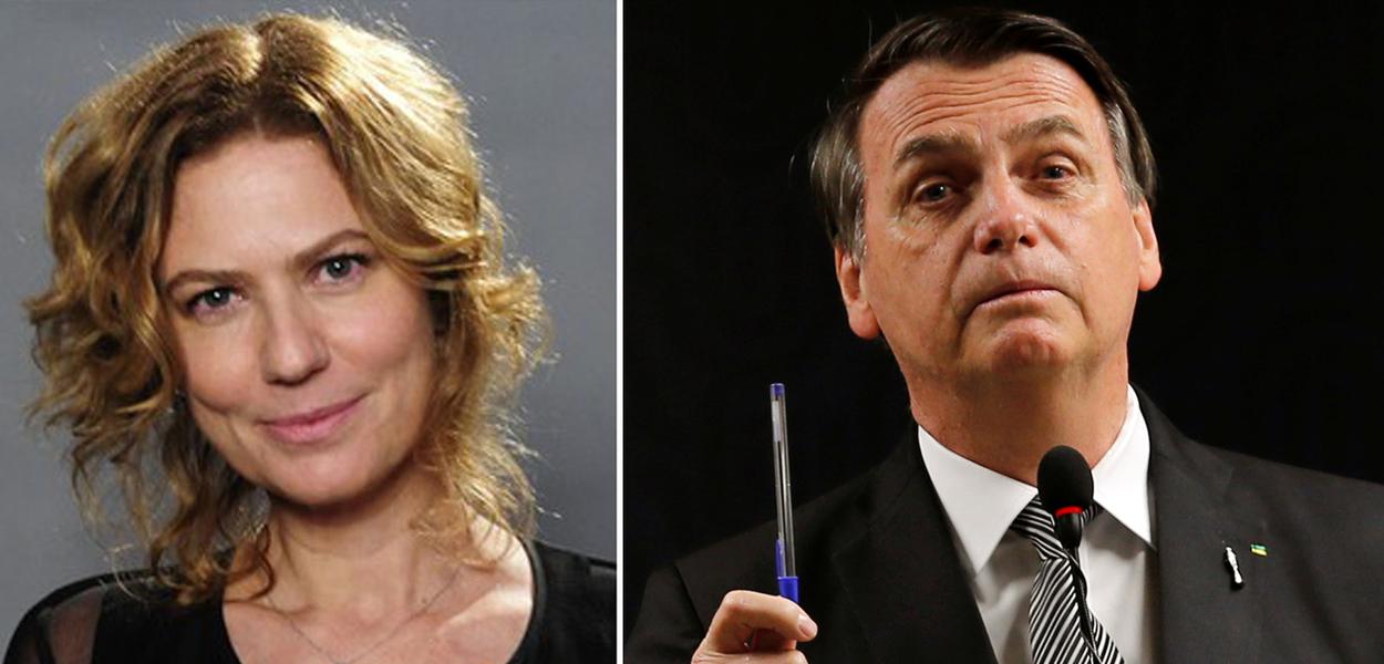 Patrícia Pillar crítica Bolsonaro por ele tirar foto com uma criança segurando uma arma (Foto: Reprodução)