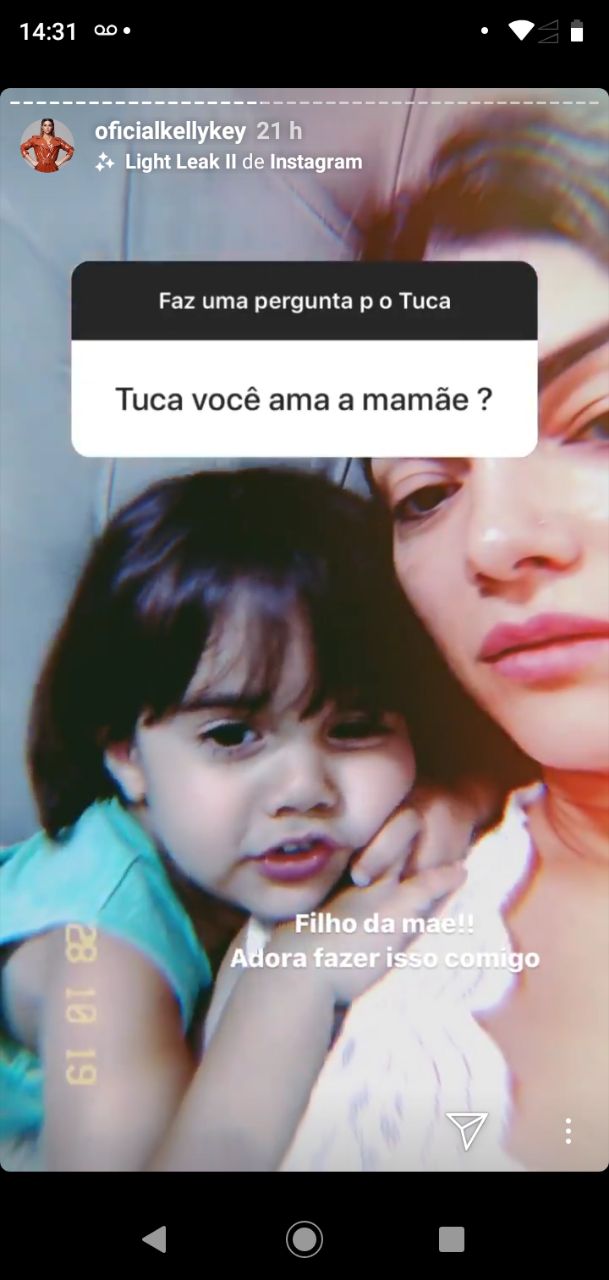 Kelly Key foi entregue pelo filho mais novo (Foto: Reprodução/ Instagram)
