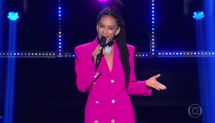 Taís Araújo na estreia da 3ª temporada do PopStar, que fechou em baixa na audiência (Foto: Reprodução/Globo)