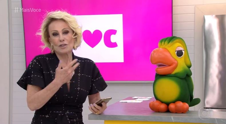 Ana Maria Braga e Louro José se divertiram no Mais Você (Foto: Reprodução/Globoplay)
