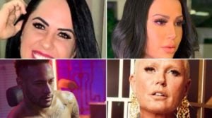 Graciele Lacerda, Gracyanne Barbosa, Neymar e Xuxa fizeram tatuagens estranhas (Reprodução)