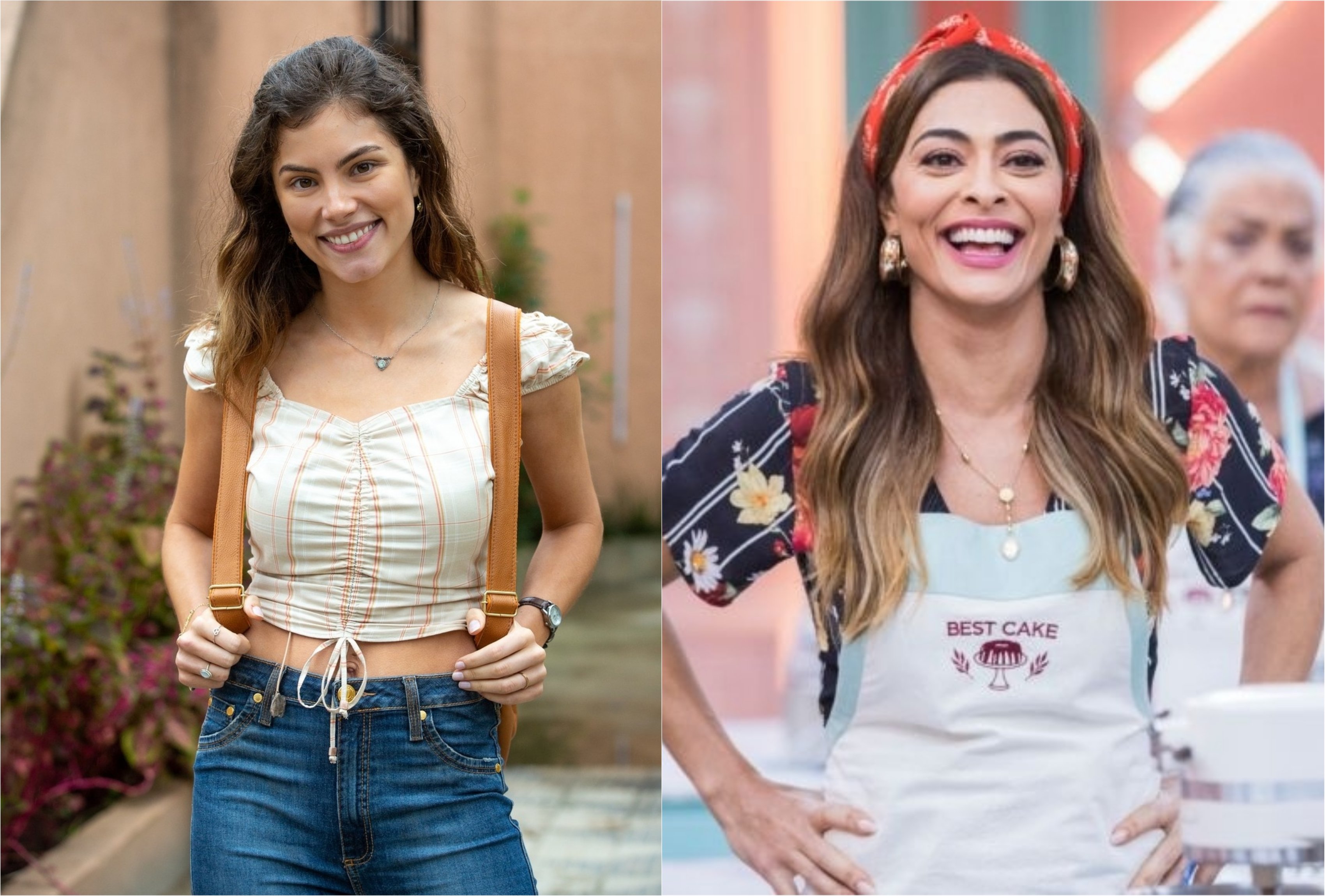 Joana (Bruna Hamú) e Maria da Paz (Juliana Paes) podem ser mãe e filha em A Dona do Pedaço da Rede Globo (Montagem: TV Foco)