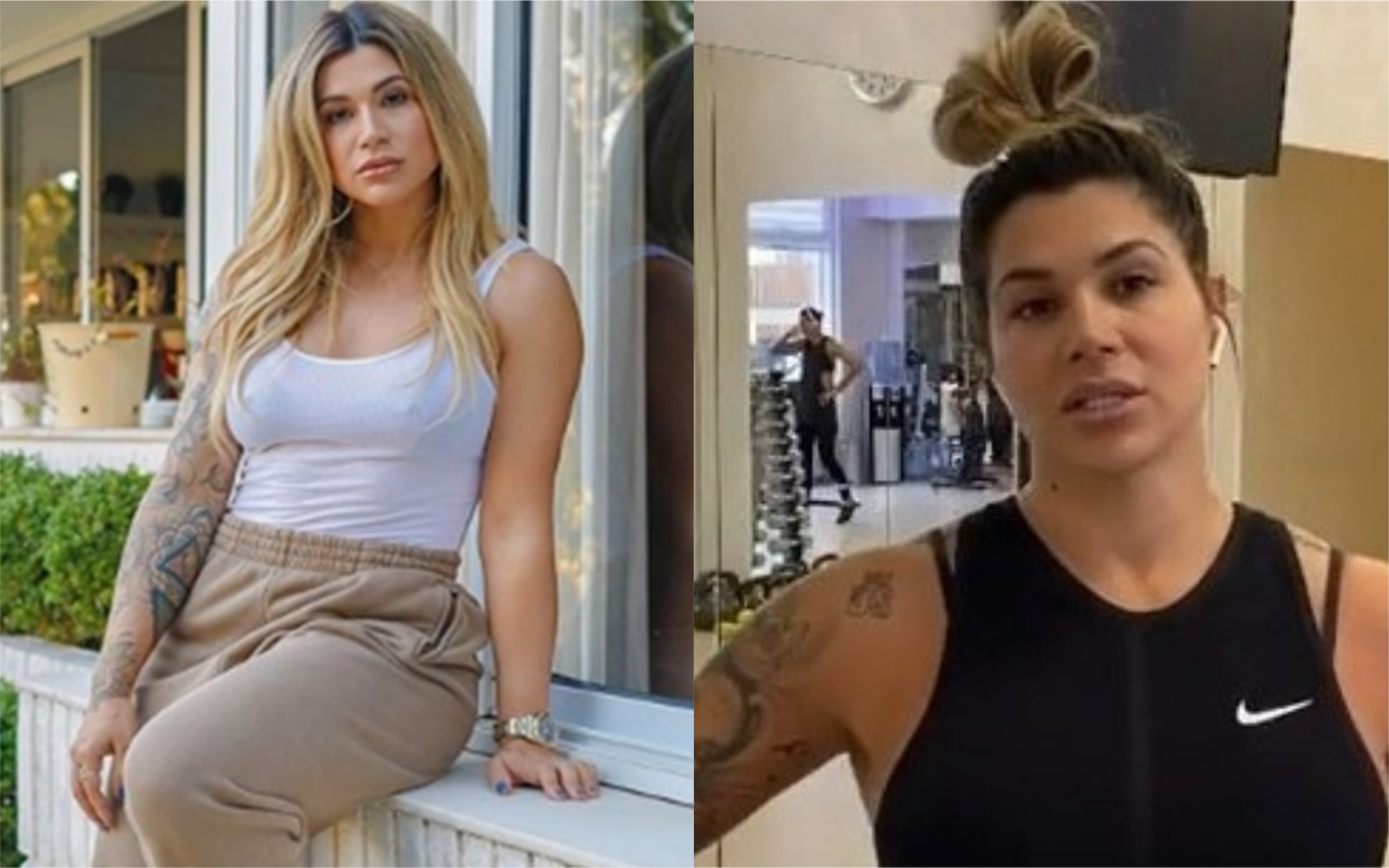 Dani Souza surgiu irreconhecível após ganhar 10 quilos (Foto: Divulgação / Montagem / TV Foco)