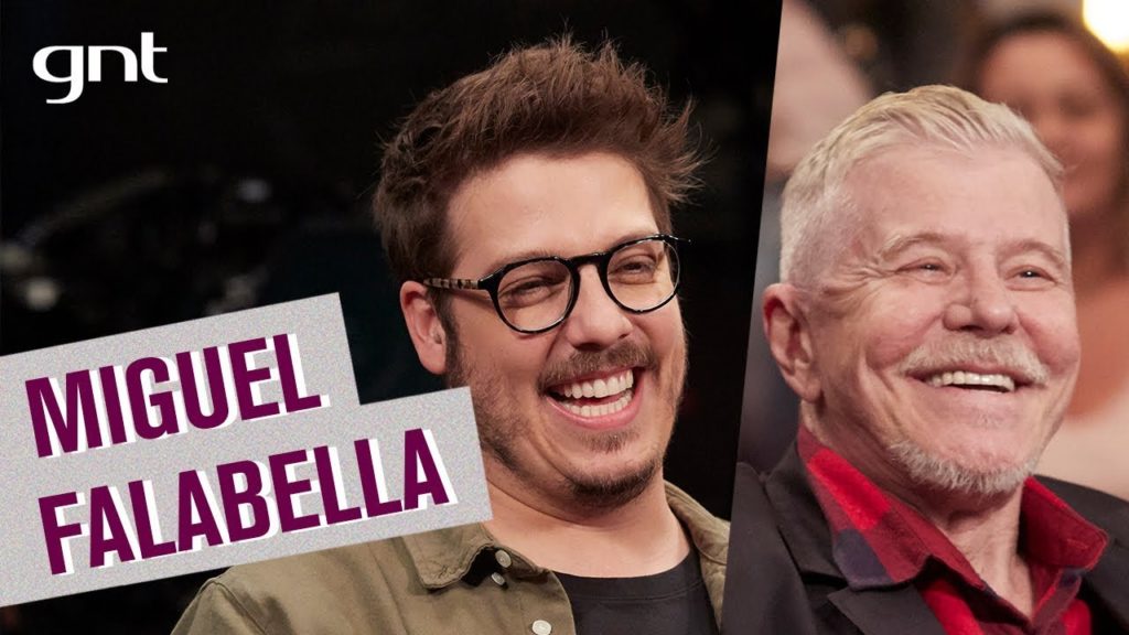 Fábio Porchat recebeu Miguel Falabella em seu programa na GNT (Foto: Reprodução/YouTube)