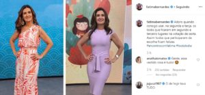 Fátima Bernardes publicou seus looks no Encontro desta semana (Foto: Reprodução/Instagram)