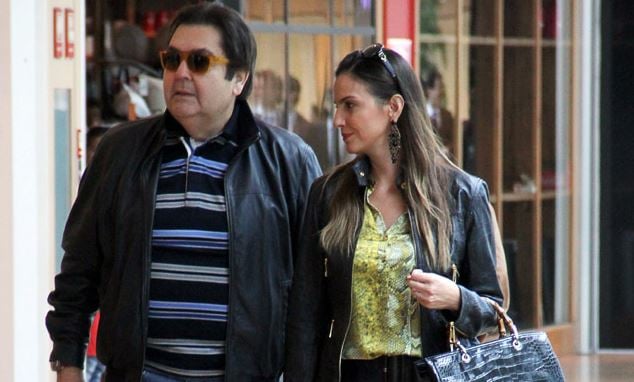 Faustão e Luciana Cardoso (Foto: AgNews)