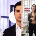 Kim (Monica Iozzi) se casa escondida de Márcio (Anderson Di Rizzi) e Fabiana (Nathalia Dill) entrega o jogo em A Dona do Pedaço (Montagem: TV Foco)