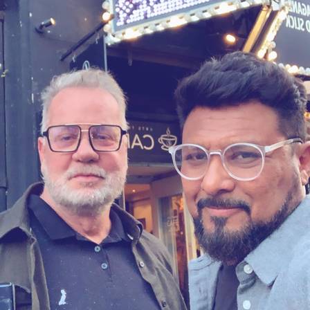 Luis Fernando Guimarães e Adriano Medeiros (Imagem: Instagram)