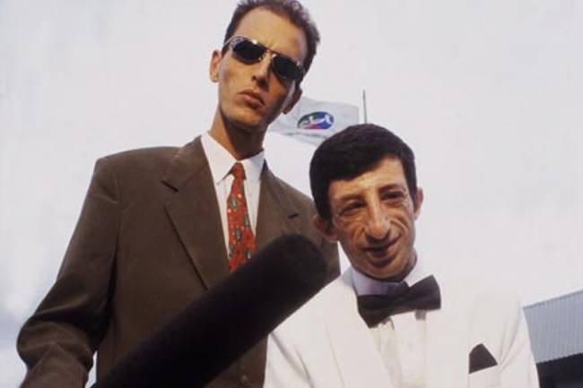 Os famosos ex-apresentador do SBT, Rodolfo e ET (Foto: Reprodução)