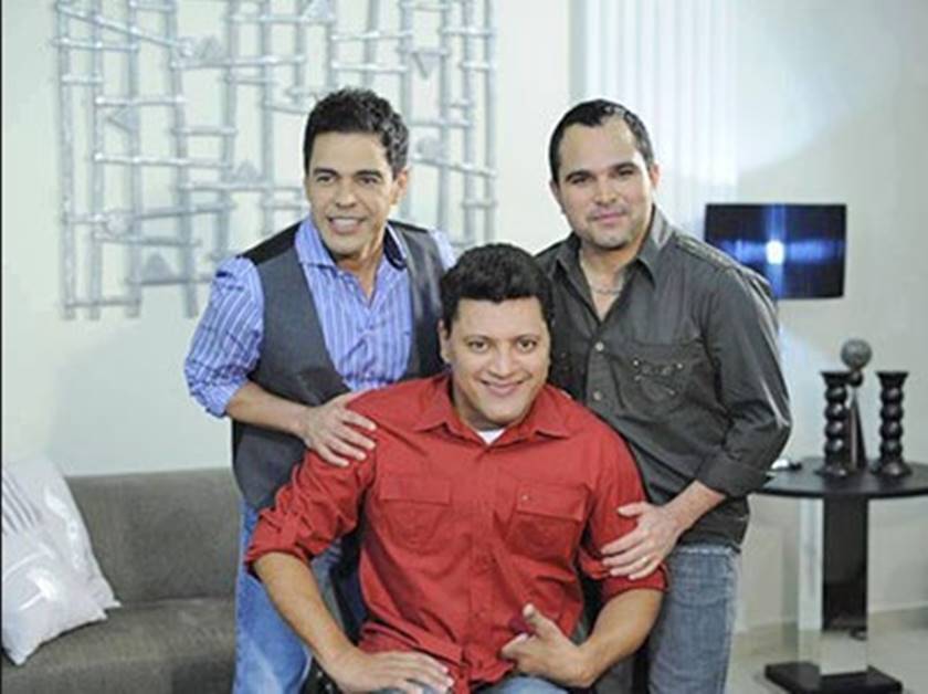 Os irmãos Camargo Zezé, Wellington e Luciano. Foto: Reprodução