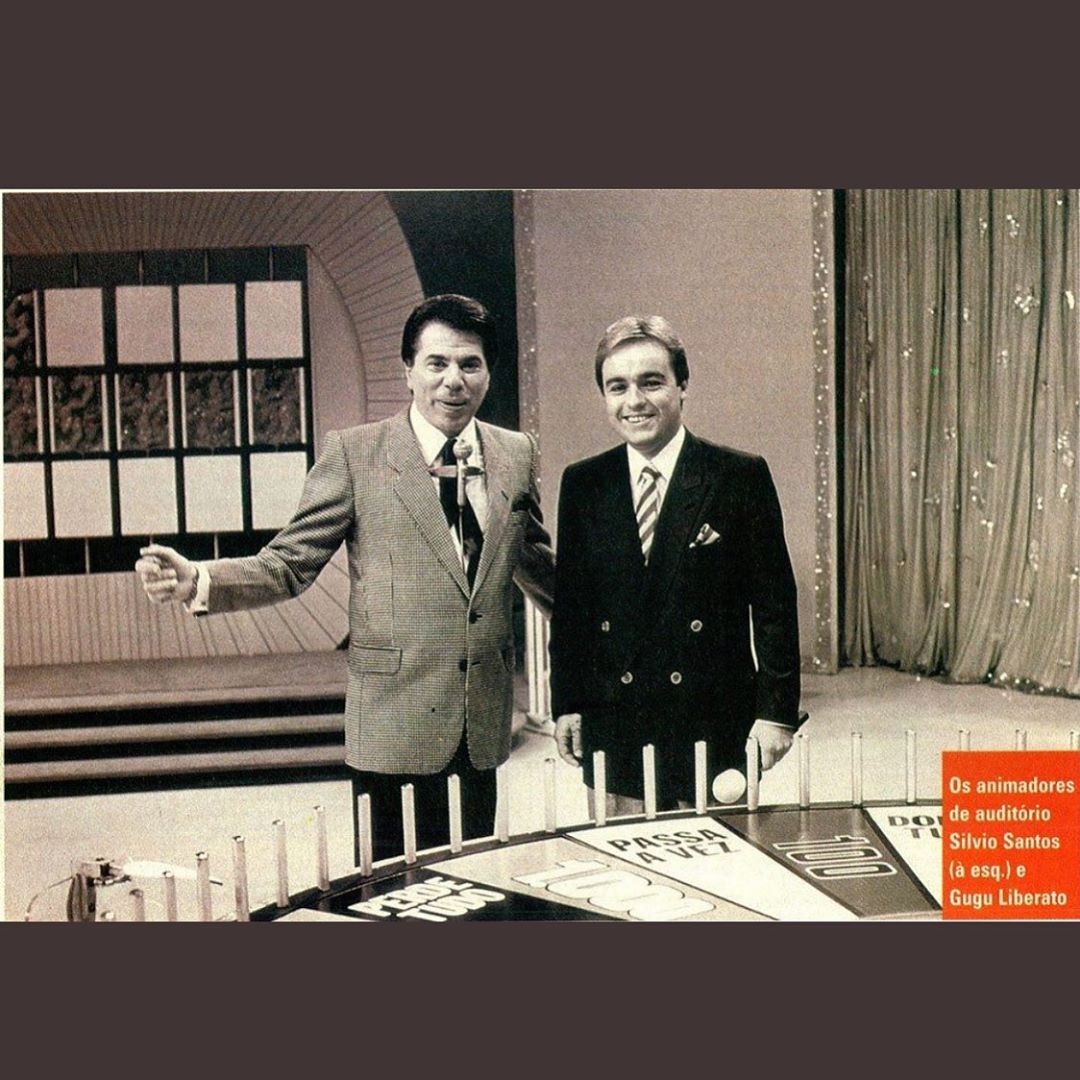 Silvio Santos e Gugu Liberato (Foto: Reprodução/Instagram)