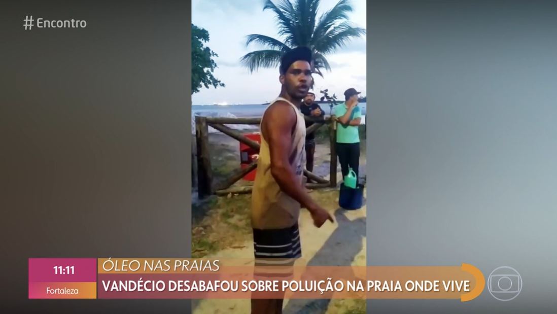 Vandécio fala sobre poluição no Encontro com Fátima Bernardes (Foto: Reprodução) Vandécio fala sobre poluição no Encontro com Fátima Bernardes (Foto: Reprodução)