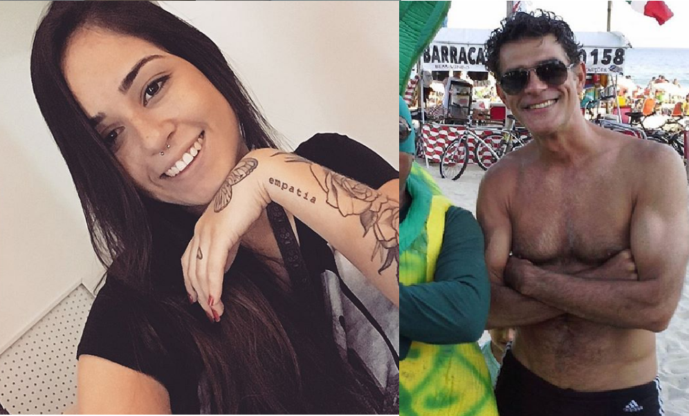 O ator da TV Globo que fez o gato Leo em O Sétimo Guardião e a namorada Ana Júlia Botafogo (Foto: Reprodução/ Instagram)