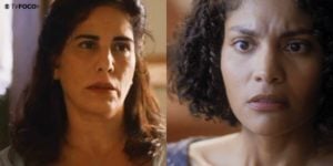 Lola discute com Shirley em Éramos Seis (Foto: Montagem/TV Foco)