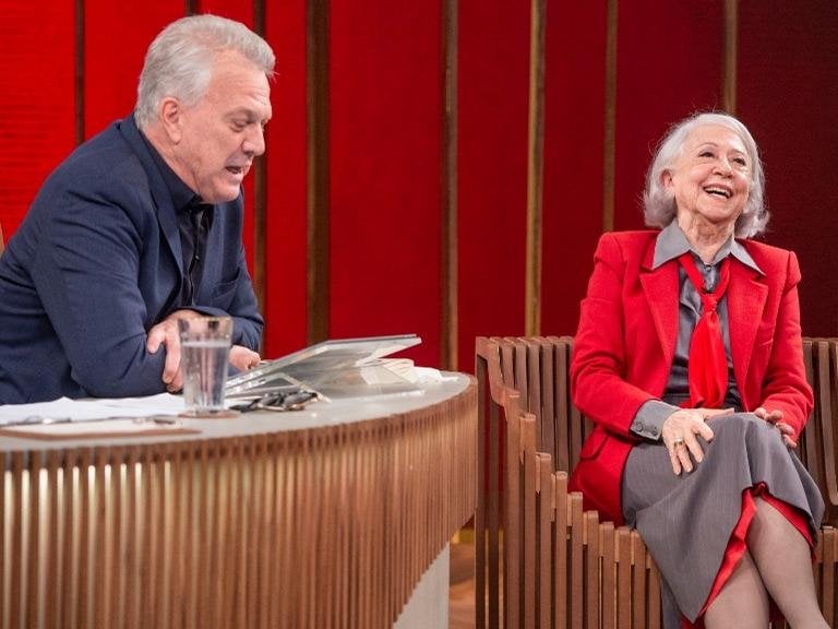 Fernanda Montenegro participa do Conversa com Bial na Globo (Imagem: Reprodução)