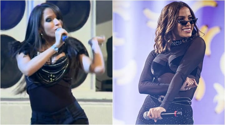 Após nove anos de carreira, Anitta faz seu primeiro show no Rock in Rio. (Foto: Montagem/Reprodução)