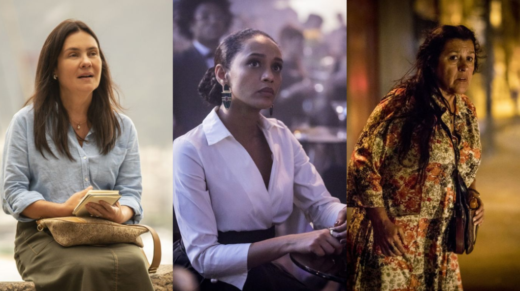 Adriana Esteves (esquerda), Taís Araújo (meio) e Regina Casé (direita) serão as protagonistas de Amor de Mãe, novela das 9 da Globo (Foto: Divulgação/Montagem/ João Cotta)